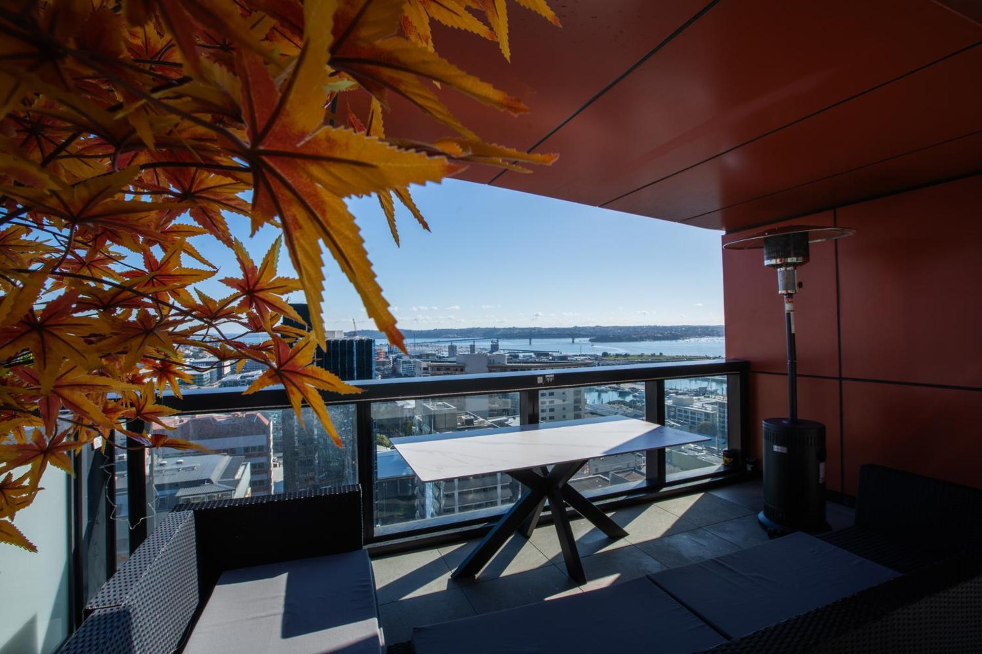 天空城景 海景 私人大阳台公寓 Auckland Bagian luar foto